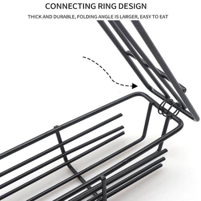 2 PCS Hot Dog Grill Käfig Wurst Grill Clip Grill Clip Mesh Holzgriff Barbecue Mesh Rack, Wood color, Red – Bild 5