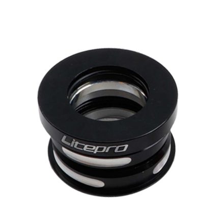 Litepro Faltrad-Headset, 44 mm, integriertes Lager-Headset für Dahon BYA412 P18 P8 Headset, Black, Red, Silver, Gold, Electroplating Color