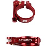 Litepro Sattelrohrklemme LP Faltrad-Sattelrohrklemme CNC 41 mm, geeignet für 33,9 mm Sattelrohr, Black, Red, Silver, Gold, Electroplating Colorful – Bild 2
