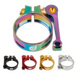 Litepro Sattelrohrklemme LP Faltrad-Sattelrohrklemme CNC 41 mm, geeignet für 33,9 mm Sattelrohr, Black, Red, Silver, Gold, Electroplating Colorful – Bild 3