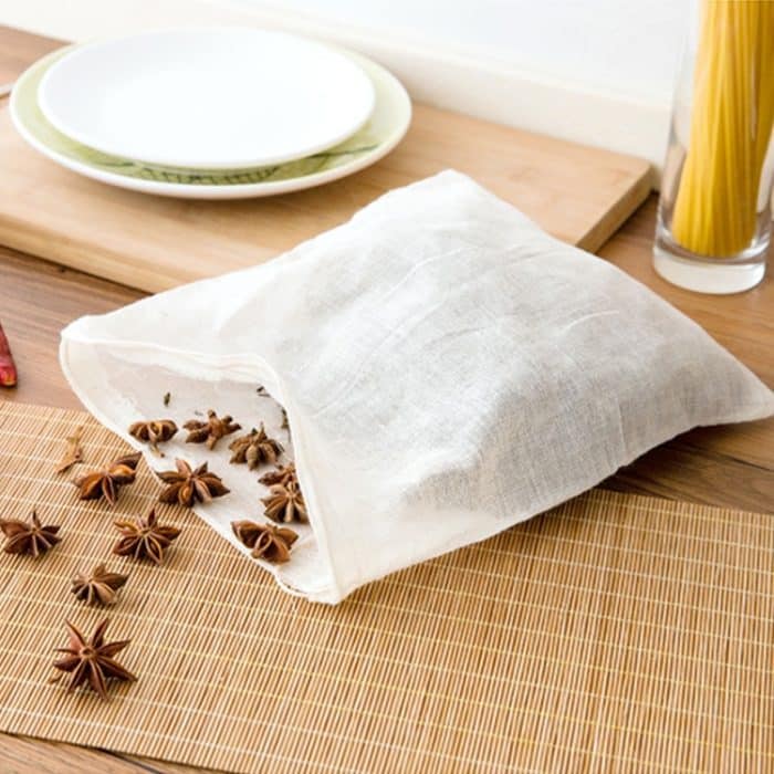 100 Stück/Packung, 20 x 25 cm, Suppengaze-Filterbeutel, Küchenutensilien, Suppenrückstands-Isolationsbeutel – Bild 4