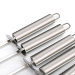 5 PCS Grillstift mit Griff Grill Edelstahl Grill Spieß Grillstift mit hitzebeständigem Griff – Bild 6