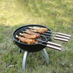 5 PCS Grillstift mit Griff Grill Edelstahl Grill Spieß Grillstift mit hitzebeständigem Griff – Bild 9