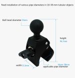 Handy-Befestigungshalterung Fahrrad Motorrad Schwere Lokomotive Elektroauto Kräftige Zange Schnellwechselsitz – Bild 5