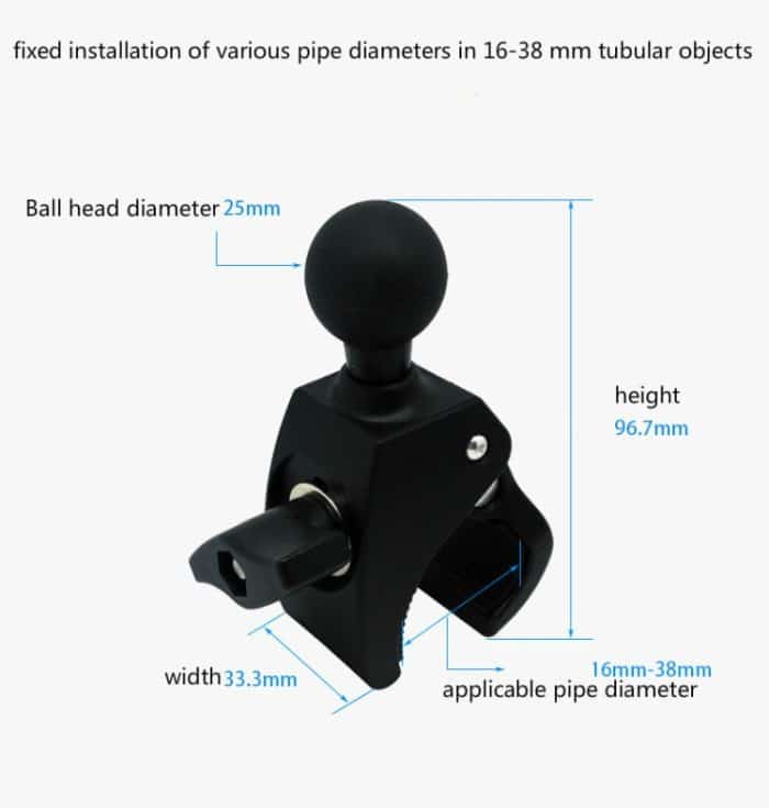 Handy-Befestigungshalterung Fahrrad Motorrad Schwere Lokomotive Elektroauto Kräftige Zange Schnellwechselsitz – Bild 5