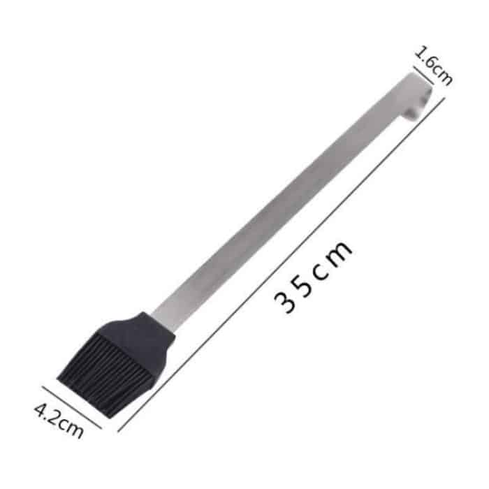 Silikonölbürste Edelstahl Barbecue Pinsel Gewürzbürste DIY Kuchen Grill Backwerkzeug – Bild 2