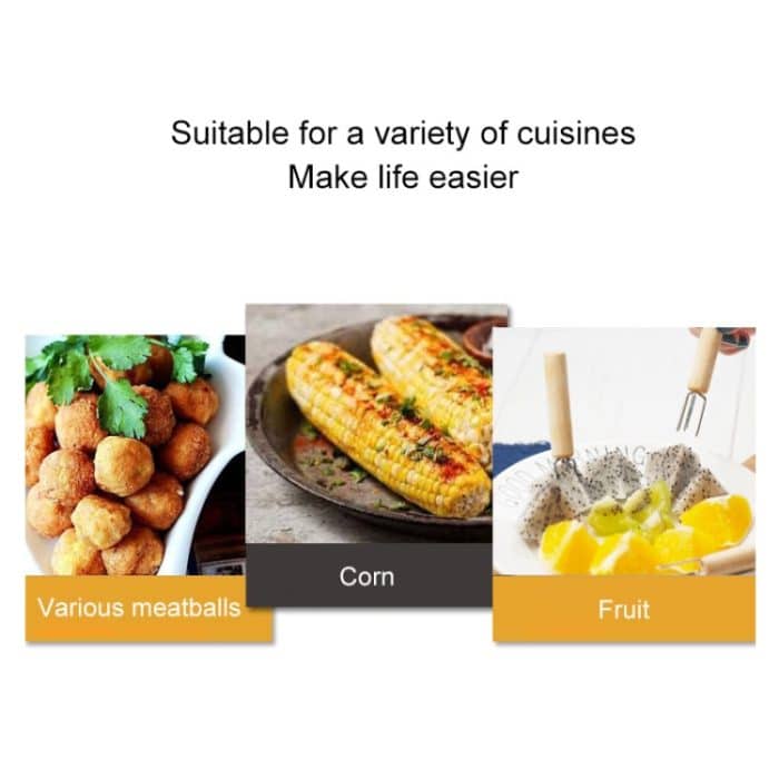 10 PCS Maisgabel Maisbraten Nadel Moxa Extender Maisstecker Grillwerkzeug Grillgabel – Bild 8