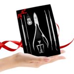 7 in 1 Edelstahl Küken Zange Nagelknipser Korrektor Nagel Picker Werkzeug – Bild 11