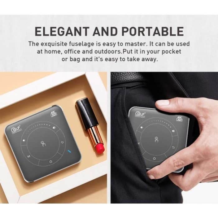 P11 854x480 DLP Mini-Smart-Projektor mit Infrarot-Fernbedienung, Android 9.0, 2 GB + 16 GB, unterstützt 2,4 G/5 G WLAN, Bluetooth, TF-Karte – Bild 5