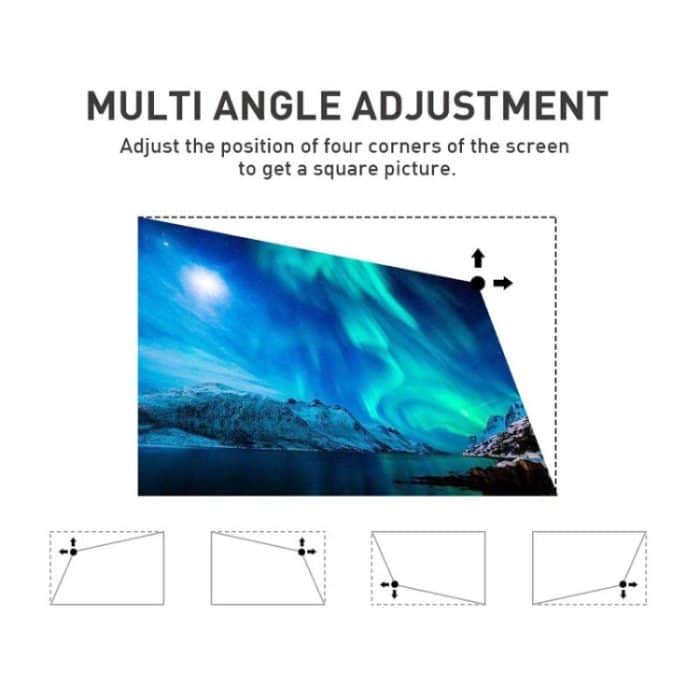 P11 854x480 DLP Mini-Smart-Projektor mit Infrarot-Fernbedienung, Android 9.0, 2 GB + 16 GB, unterstützt 2,4 G/5 G WLAN, Bluetooth, TF-Karte – Bild 8