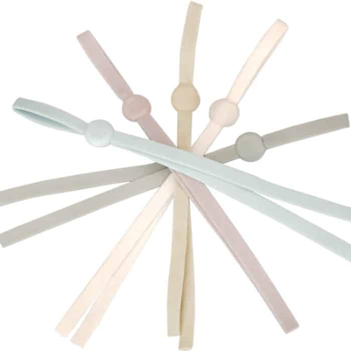 20 Stück verstellbares Gummiband-Maskenseil, zufällige Farblieferung – Bild 4