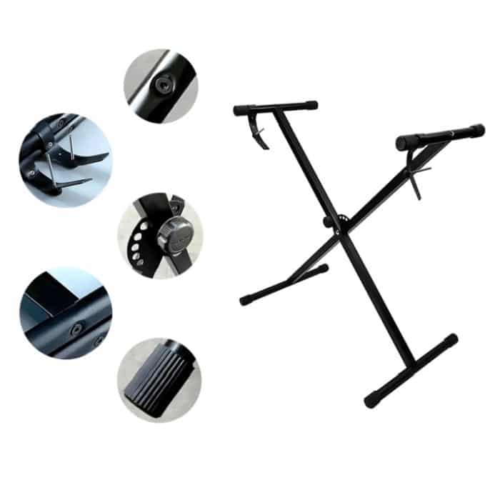 X-förmiger Ständer für elektronische Orgeln mit einem Rohr – Bild 4