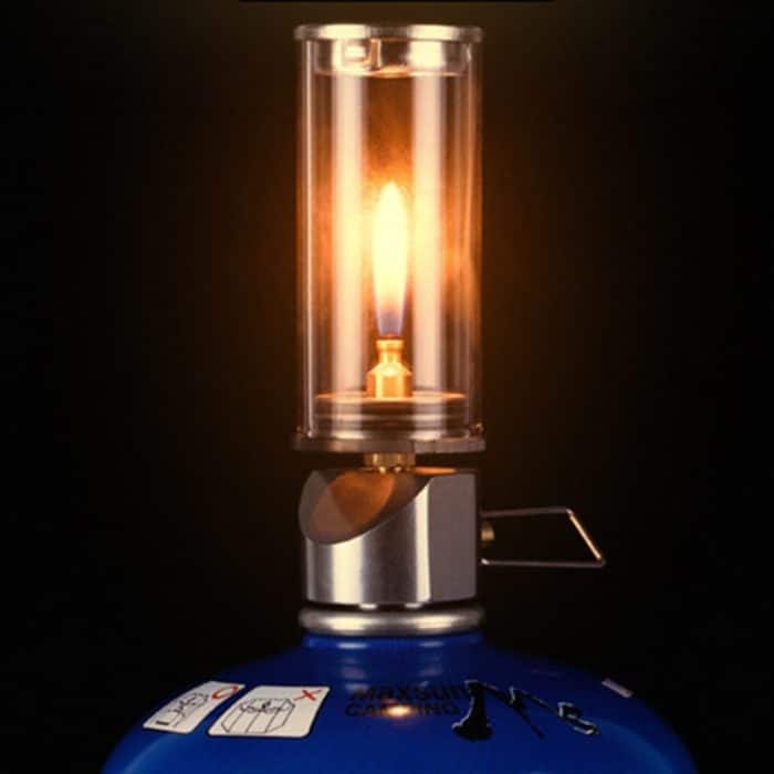 BRS-55 Outdoor Camping Beleuchtung Mini Steam Light Zelt Gas Coreless Candle Light – Bild 5