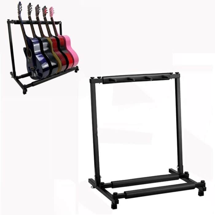 Faltbares, langes Gitarrenständer-Regal aus Metall, Three Racks, Five Racks, Seven Racks, Nine Racks – Bild 1