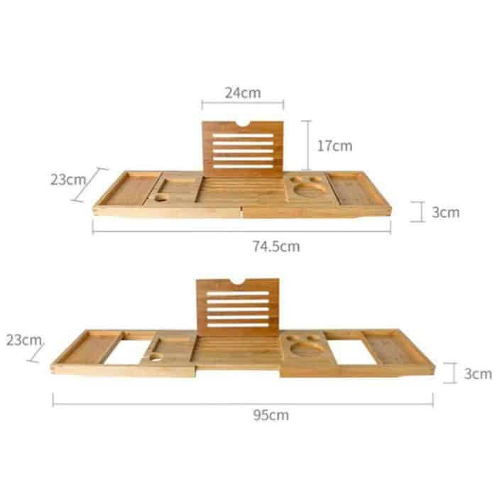 Badewanne Wein Handy Tablet Stand Badewanne Regal Tablett Regal Rack – Bild 3