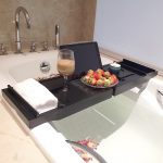 Multifunktionales ausziehbares Badewannenregal für das Badezimmer, Single Box, Double Box – Bild 4