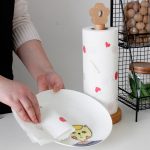 Küche Vertikale Massivholzrolle Papierhalter Kleine Blume Lazy Rag Rack – Bild 5