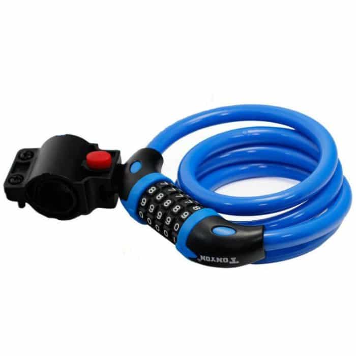 TONYON TY566 Fahrradschloss Fünfstelliges Codeschloss Mountainbike-Bardrahtschloss Einzelfelgenschloss, TONYON TY566(Blue), TONYON TY566(Green), TONYON TY566Orange), TONYON TY566(Black) – Bild 1