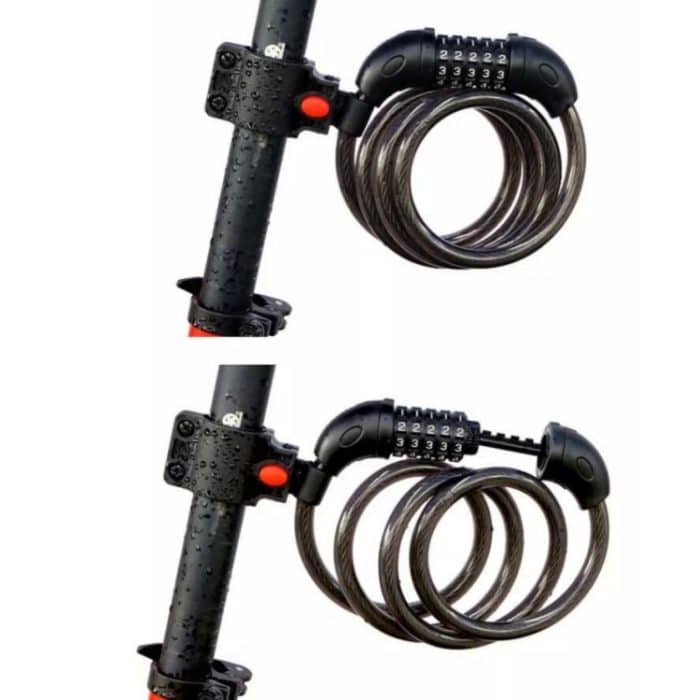 TONYON TY566 Fahrradschloss Fünfstelliges Codeschloss Mountainbike-Bardrahtschloss Einzelfelgenschloss, TONYON TY566(Blue), TONYON TY566(Green), TONYON TY566Orange), TONYON TY566(Black) – Bild 3