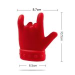 2 PCS Küchen-Silikon-Topfdeckel-Hebegerät Fingerförmiger Topfdeckel Auslaufsicherer Hebelöffelhalter – Bild 2