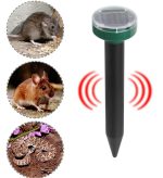 2 Stück Solar-Mäusevertreiber, Ultraschall-LED, Manor Farm, Reisfeld, Mausvertreiber, Schlangenvertreiber, Solar Mouse Repeller (Round ), Solar Mouse Repeller (Square)