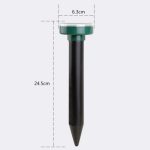 2 Stück Solar-Mäusevertreiber, Ultraschall-LED, Manor Farm, Reisfeld, Mausvertreiber, Schlangenvertreiber, Solar Mouse Repeller (Round ), Solar Mouse Repeller (Square) – Bild 4