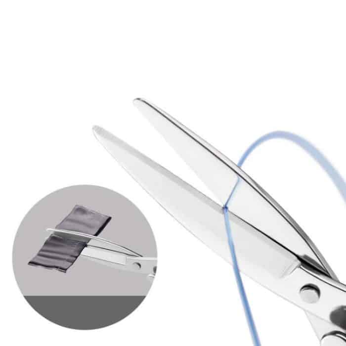 10 Stück Angel-Spezialschere, faltbar, Edelstahl, Angelgerät, Plastic Handle Color Random Delivery, Metal Handle Color Random Delivery – Bild 3