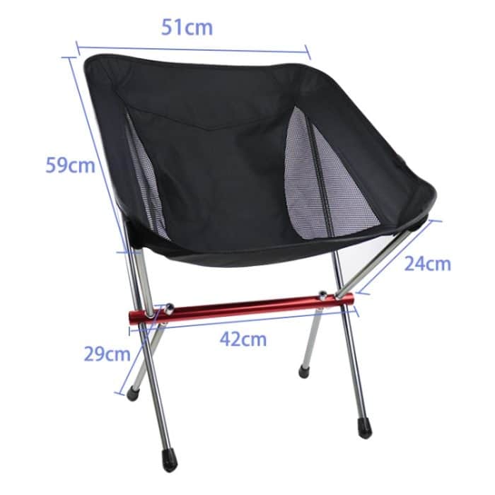 Outdoor-Strandstuhl aus Aluminiumlegierung, ultraleicht, für Camping, Grill, Angeln, tragbar, zusammenklappbar, Outdoor Beach Chair – Bild 3
