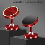 3 PCS Autotelefonhalter Legierung Magnetischer Universal Dual Ball Rotierender Autotelefonhalter, Matte Black, Frosted Silver, Matte Red, Luminous Black, Luminous Silver, Luminous Red, Golden (Single Ball), Black (Single Ball), Silver (Single Ball) – Bild 3