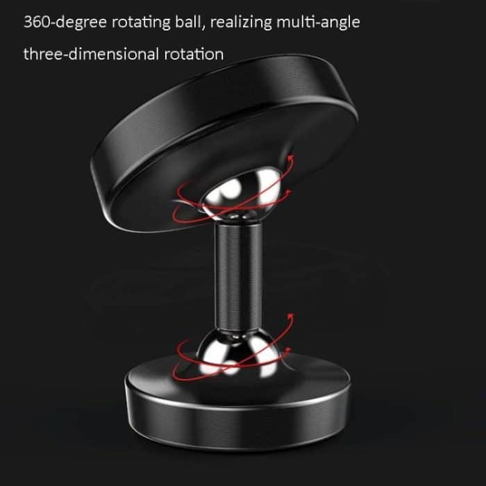 3 PCS Autotelefonhalter Legierung Magnetischer Universal Dual Ball Rotierender Autotelefonhalter, Matte Black, Frosted Silver, Matte Red, Luminous Black, Luminous Silver, Luminous Red, Golden (Single Ball), Black (Single Ball), Silver (Single Ball) – Bild 5