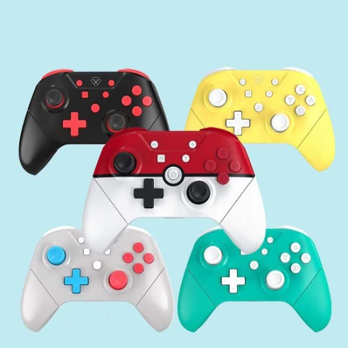 Für Switch Full Function Wake Up Bluetooth Wireless Gamepad, Yellow, Red, Green, Black, Silver Gray – Bild 6
