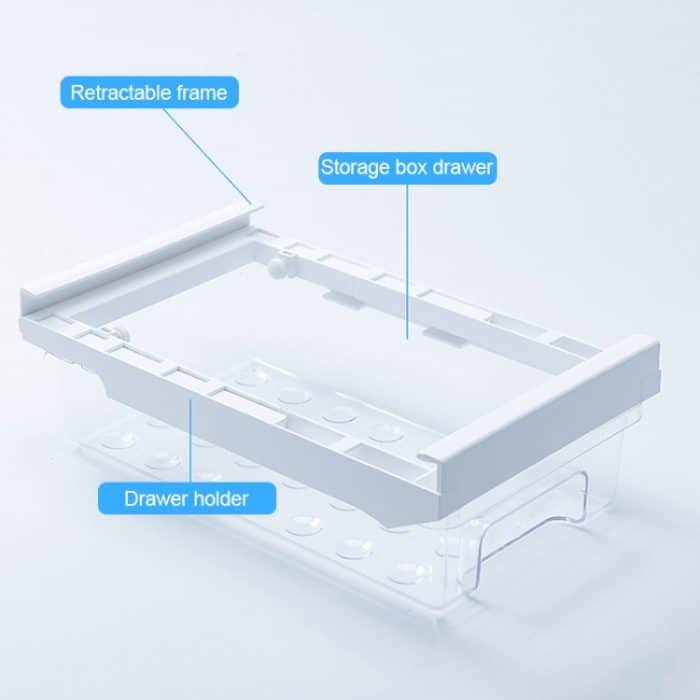 Aufbewahrungsbox für Kühlschränke Hängende Schublade Typ Frischhaltebox Transparente Aufbewahrungsbox für Obst und Gemüse – Bild 3