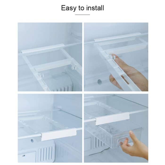 Aufbewahrungsbox für Kühlschränke Hängende Schublade Typ Frischhaltebox Transparente Aufbewahrungsbox für Obst und Gemüse – Bild 7