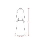 Flanell-Langpullover, warme Decke mit Ärmel – Bild 3