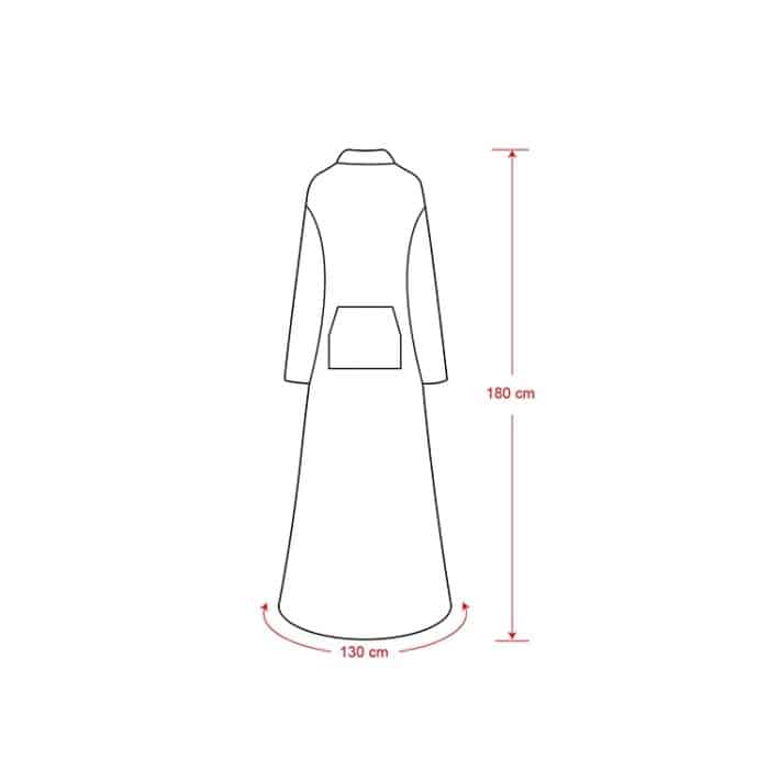 Flanell-Langpullover, warme Decke mit Ärmel – Bild 3