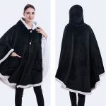 Weiche und warme Schaldecke aus einfarbigem Flanell, Black, Red, Wine Red, Blue, Rose Red, Navy, Gray, Pink, Lotus Pink – Bild 3