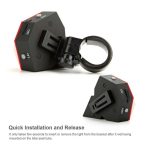 Fahrrad Diamond Laser Rücklicht Warnlicht USB Wiederaufladbares Rücklicht – Bild 3