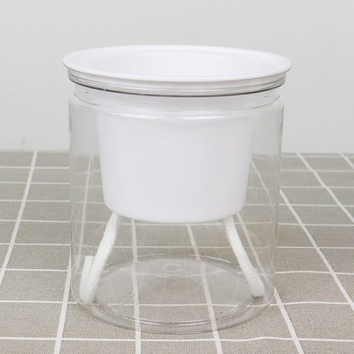 10 Stück automatische Wasseraufnahme, Hydrokulturtopf, Sukkulenten-Blumentopf, Transparent Without Words, Transparent With Words – Bild 2