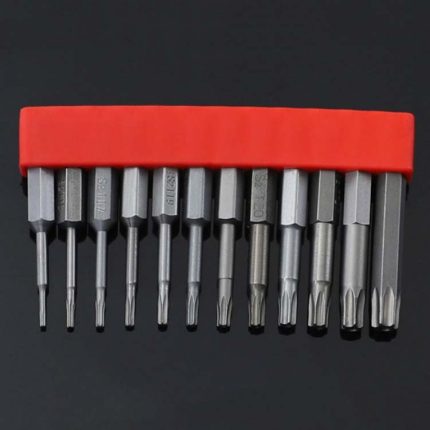 12 Stück/Set Schraubendreher-Bit mit magnetischem Elektro-Schraubendreher aus S2-legiertem Stahl, 1, 2, 3, 4, 5, 6, 7, 8, 9, 10, 11, 12, 13