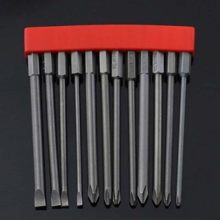 12 Stück/Set Schraubendreher-Bit mit magnetischem Elektro-Schraubendreher aus S2-legiertem Stahl, 11, 12, 13