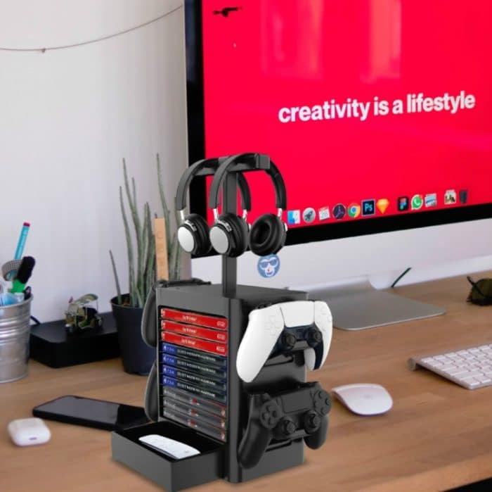 Spielscheiben-Speicherregal-Kopfhörer-Speicherregal für PS5 / XSX – Bild 5