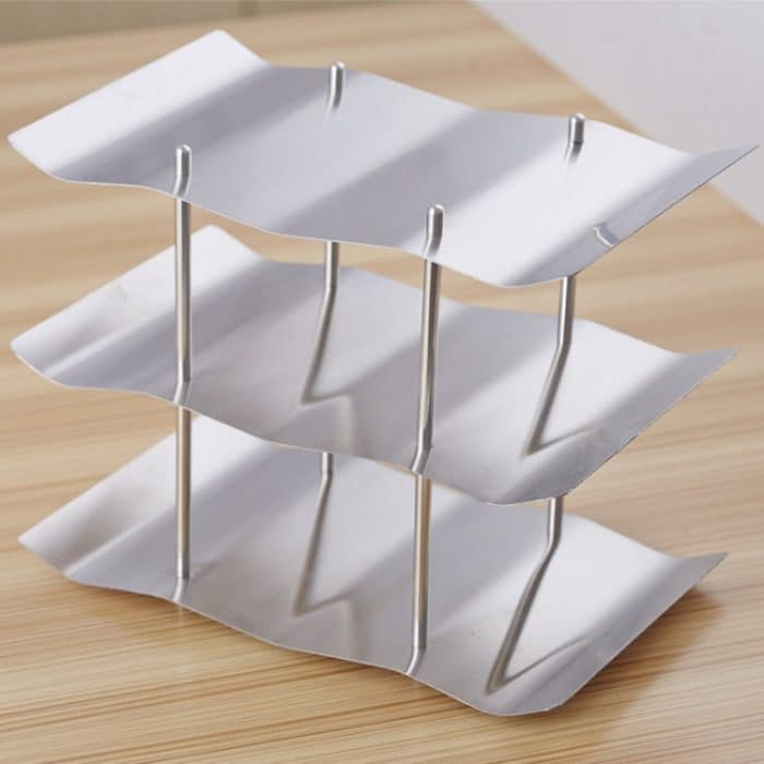 Edelstahl Schmiedeeisen Weinregal Weinschrank Dekoration – Bild 2