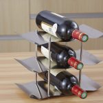Edelstahl Schmiedeeisen Weinregal Weinschrank Dekoration – Bild 5