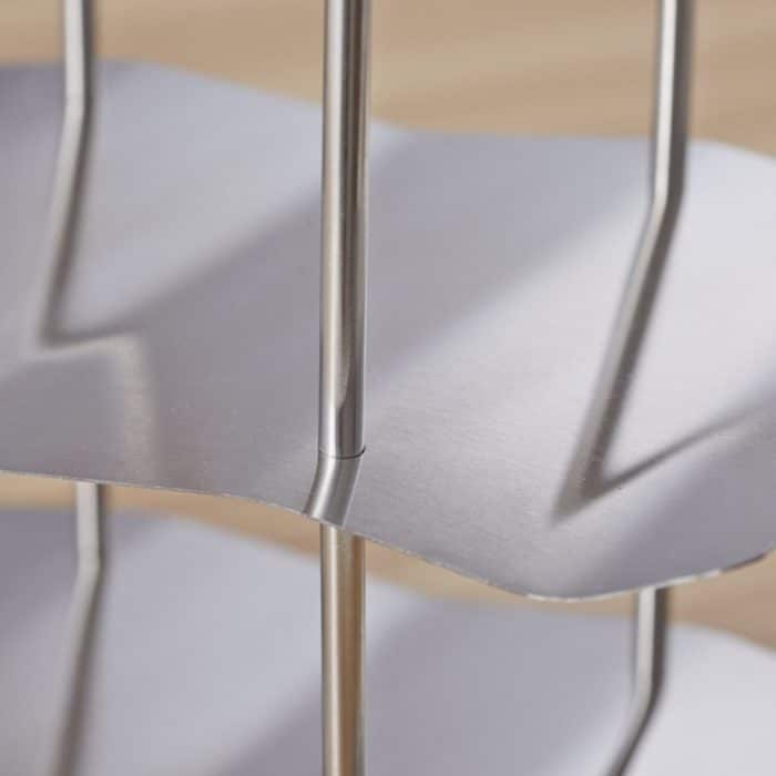 Edelstahl Schmiedeeisen Weinregal Weinschrank Dekoration – Bild 7