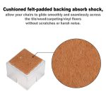 2 Stück quadratische Stuhlbeinkappen PVC-Fußschutzpolster Möbeltischhussen, 30-35mm, 42-48mm, 49-55mm, 37-42mm, 56-62mm – Bild 4