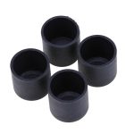100 Stück Stuhlfüße aus Kunststoff, schwarz, rutschfeste Möbelbeine, Tischsockelkappe, Bodenschutzabdeckung, 16mm, 19mm, 22mm, 25mm – Bild 2