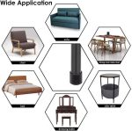 100 Stück Stuhlfüße aus Kunststoff, schwarz, rutschfeste Möbelbeine, Tischsockelkappe, Bodenschutzabdeckung, 16mm, 19mm, 22mm, 25mm – Bild 5