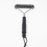 12 Zoll BBQ Brush Edelstahl Drahtborsten Reinigungsbürsten mit Griff – Bild 4