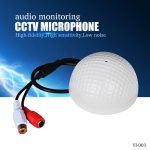 CCTV-Mikrofon Golfform Audio-Aufnahmegerät Hochempfindliches DC12V-Audioüberwachungsgerät – Bild 2