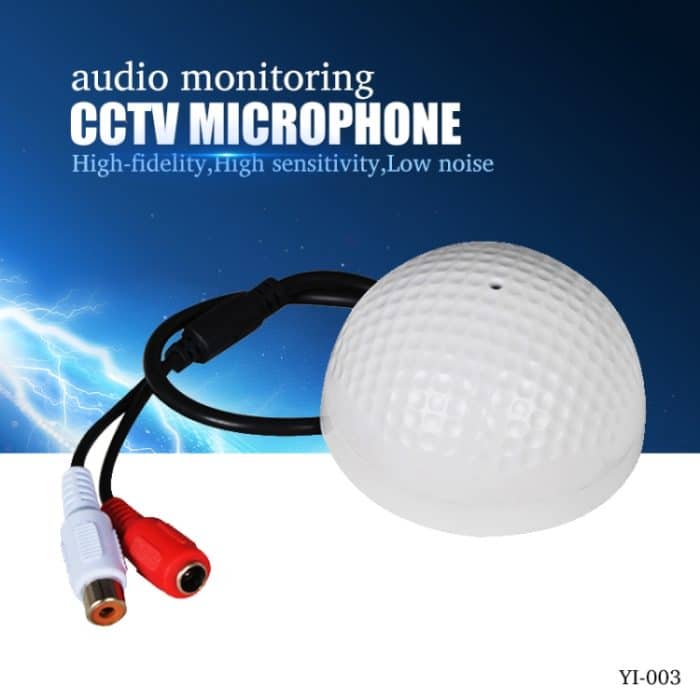 CCTV-Mikrofon Golfform Audio-Aufnahmegerät Hochempfindliches DC12V-Audioüberwachungsgerät – Bild 2